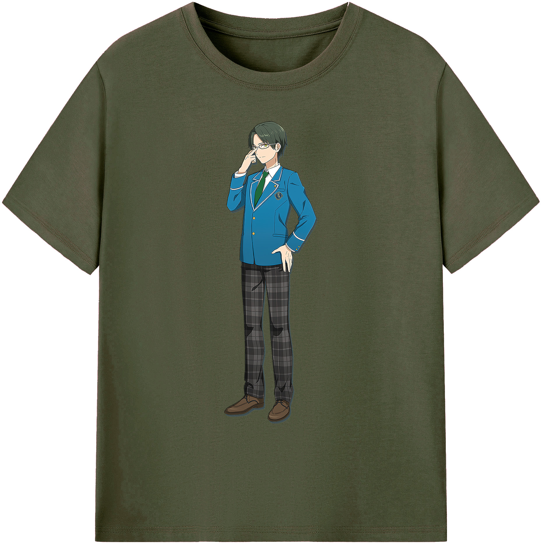（画像用） あんさんぶるスターズ! Ensemble Stars 綿100％ メンズ半袖Tシャツ｜肌触りやわらか＆通気性